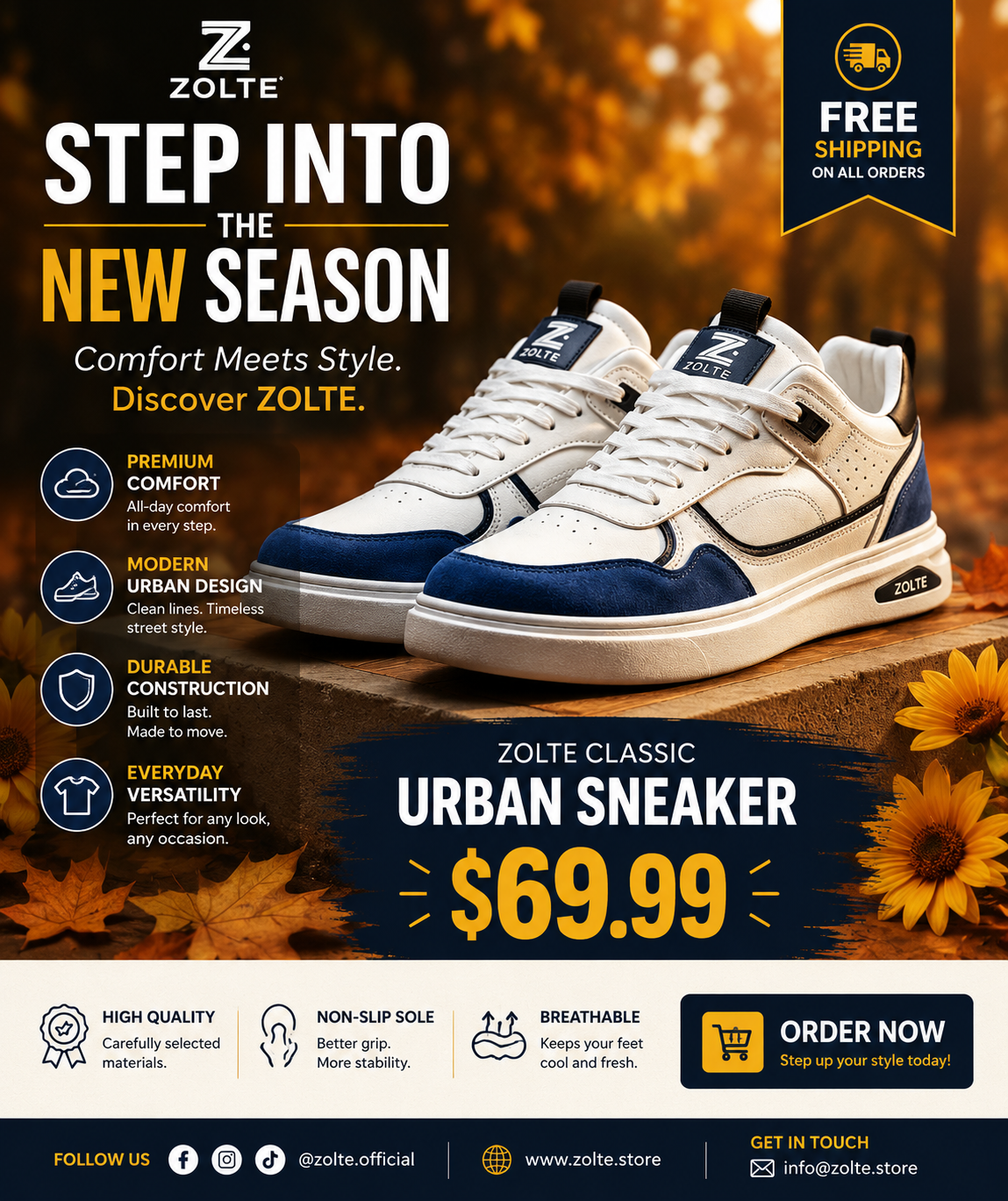 ZOLTE Street Nova Premium Sneakers