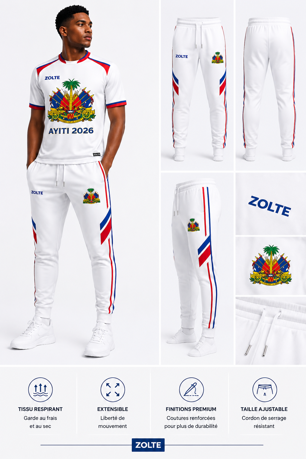 ZOLTE Ayiti 2026 Football Trousers