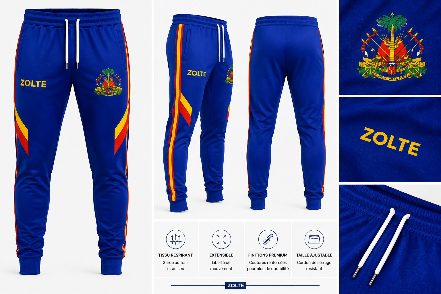 ZOLTE Ayiti 2026 Football Trousers